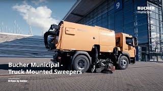 Bucher Municipal  Truck Mounted Sweepers [upl. by Anilatak]