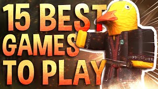 Top 15 Best Roblox Games to play with friends [upl. by Eidnar]