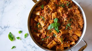 Sun Dried Tomato amp Mushroom Ragú over Pasta [upl. by Irotal]