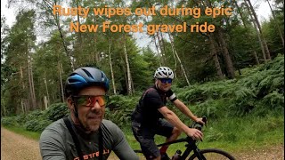 Rusty wipes out during epic New Forest gravel ride [upl. by Preciosa606]