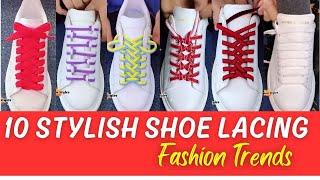 How to lace your shoes in 10 unique ways tie shoelaces kihoav [upl. by Englebert677]