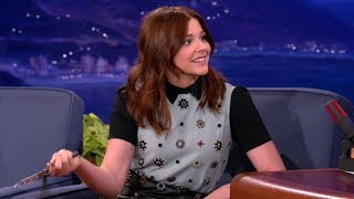 Chloë Grace Moretz Shows Off Her Butterfly Knife Skills  Conan on TBS [upl. by Whitcomb]