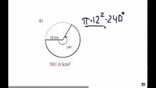 How to Find the Area of a Sector Problem Set 1 [upl. by Norel]