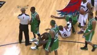 Rajon Rondo Gets Ejected For Bumping The Ref In HawksCeltics Game 1 2012 NBA Playoff Game [upl. by Albur]