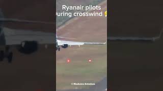 Normal pilots during crosswind vs Ryanair pilots 😤 [upl. by Llerrit]