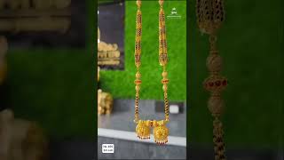 Latest Design mangalsutra gharu 1gm gold video like necklace pune solapur mumbaijewelery [upl. by Anavahs]