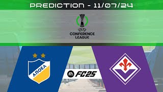 APOEL FC vs ACF Fiorentina  Prediction  202425 UEFA Conference League  EA FC 25 [upl. by Aguayo850]