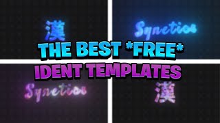 THE MOST UNIQUE FREE IDENT Templates Free Project File [upl. by Ikuy451]