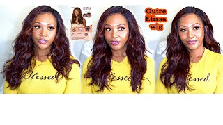 Outre Elissa Wig  Outre Melted Hairline Synthetic Glueless HD Lace Front Wig ELISSA Ft Divatress [upl. by Geldens239]