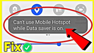 Cant use mobile hotspot while data saver is on problem fix  hotspot problems solve 2024 [upl. by Nair617]