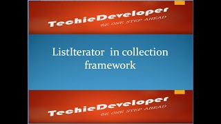 13 ListIterator in java how to iterate forward backward direction using listIterator in java [upl. by Isnam]