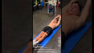 Stefano Belotti 3 meter Spring Board Dive Warm Up  Core Exercises [upl. by Chem]