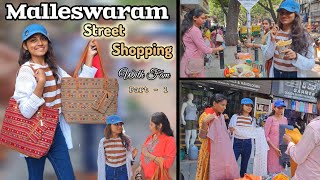 Street shopping at Malleswaram 📍  Part 1  Shopping vlog with fam shoppingvlog malleshwaram vlog [upl. by Epstein]