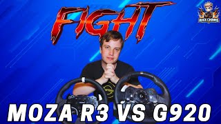 SOY MENOS MANCO CON UN DIRECT DRIVE  Comparativa Logitech G920 vs Moza R3 [upl. by Ayrolg]