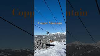 Ski Chairlift to the Peak of Copper Mountain🚡coppermountain skilift chalet slopes skicolorado [upl. by Botti]