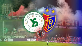 YVERDON SPORT FC VS FC BASEL  09112024  Choreo pyroshows fanchants  SwissUltrasTradition [upl. by Tobie]