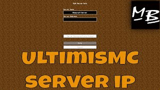 Minecraft UltimisMC Server IP Address [upl. by Eahsram144]