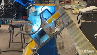 Welding Robot with rotary frame positioners [upl. by Anagnos]