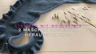 2 Maschen aus 1 herausstricken [upl. by Ian123]