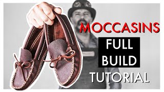 Make a Pair of Moccasins in One Day  Easy DIY Tutorial [upl. by Rosetta]