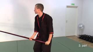 Wing Tsun Luk Dim Boon Kwun Form  slow motion training sequence  Pole Form [upl. by Hylan]