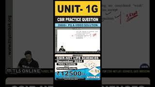 CSIR Practice Question  Unit 1 Molecules and their Interaction Relevant to Biology  Topic G [upl. by Helban]