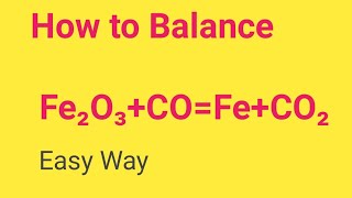 IroniiioxideCarbon monoxideIron Carbon dioxide Balanced EquationFe2O3COFeCO2 Balanced Equ [upl. by Gupta]