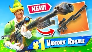 NEW HEAVY SNIPER RIFLE Gameplay In Fortnite Battle Royale [upl. by Narak]