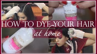 How to dye your hair at home ft Loreal Excellence Creme  Debasree Banerjee [upl. by Hilar611]