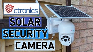 Ctronics Solar Powered Security Camera Review CTS20 [upl. by Akit]