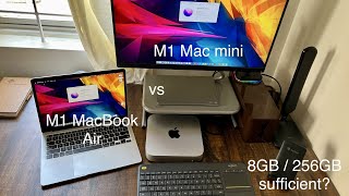 M1 MacBook Air vs M1 Mac mini [upl. by Netsrik183]