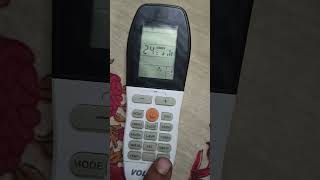 how to use Voltas AC remote [upl. by Letnohs]