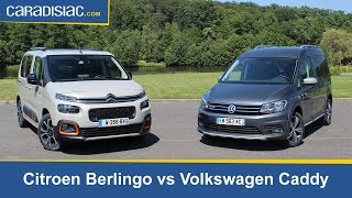 Comparatif  Citroën Berlingo vs Volkswagen Caddy [upl. by Dusty514]