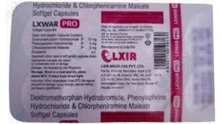 LXWAR PRO Capsule Dextromethorphan Hydrobromide Phenylephrine Hydrochloride Chlorpheniramin Capsules [upl. by Dennis]