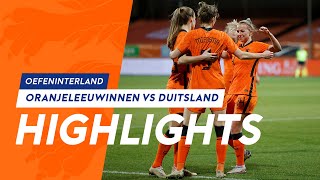 Highlights OranjeLeeuwinnen  Duitsland 2422021 [upl. by Davine]