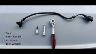 Engine speed sensor G28 location engine BBY 14 16V VAG [upl. by Bak]