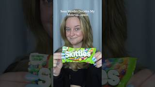 Sour Skittles picks my makeup💚✨ [upl. by Roman]