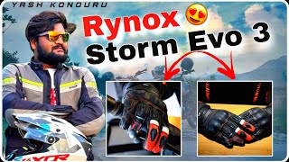 Unbox amp Review of RYNOX Storm Evo 3 Gloves in Telugu  Best Riding Gloves under 5000  Yash Konduru [upl. by Caldeira813]