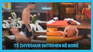 Blerando dhe Ardi të zhveshur shtrihen në borë ❄️  Big Brother VIP Kosova 2 [upl. by Vashtia]