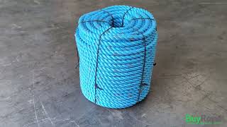 32mm Green Polysteel Rope 220m Coil Demo  BuyRope [upl. by Karissa]