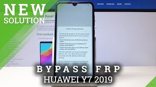 HUAWEI Y7 2019 Bypass Google Verification  Unlock FRP  Security Patch January 2019 [upl. by Mat]