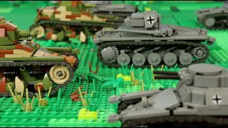 Lego WW2 Battle of Hannut [upl. by Garek344]