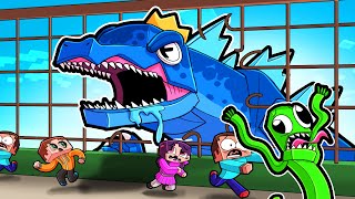 GODZILLA MEGA ZOO ESCAPE Rainbow Friend Godzillas [upl. by Nsaj]