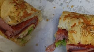 Aarongrubbworm is live eating a Subway Sandwich 4 [upl. by Iosep]