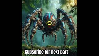 Hybrid robotic fusion of spider and superheroes shortsvideo shorts youtubeshorts [upl. by Enileda]