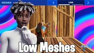 I Played Fortnite On Low Meshes For The First Time [upl. by Secundas]