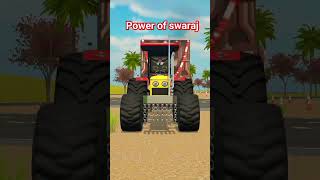 power of swaraj tractor stunt short [upl. by Meehyr384]