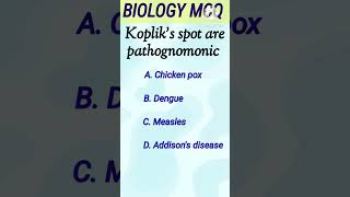 Kopliks spot are pathognomonicneetbiologymcqsbiologymcqs [upl. by Etnuhs587]