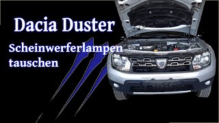 Dacia Duster Scheinwerferlampen wechseln  Tutorial [upl. by Odlanra]