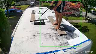 Dicor EPDM Rubber Roofing Coating System Timelapse [upl. by Ikcir596]